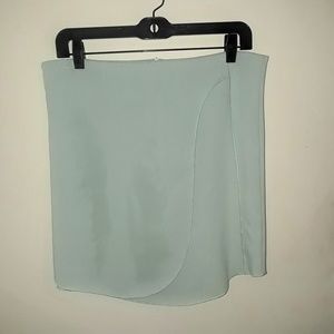 Zara Faux Wrap Green Skirt